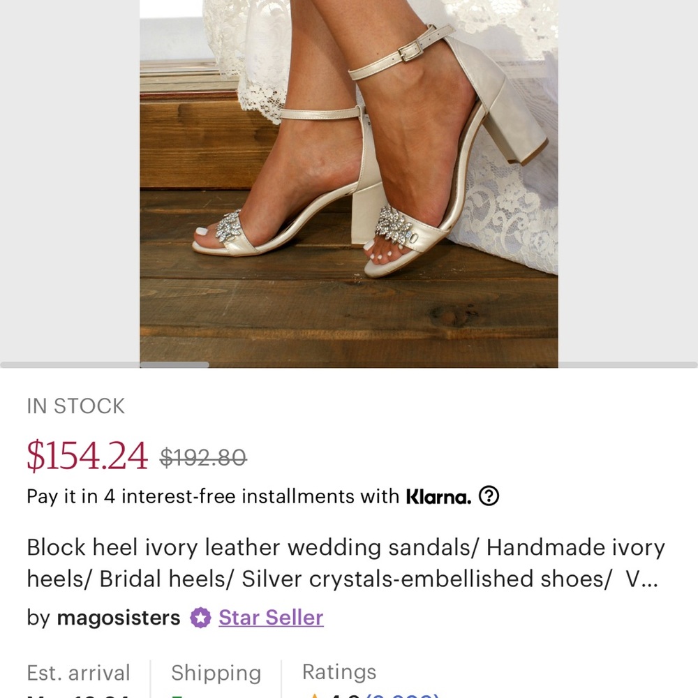 Beautiful hand made wedding shoes worn once